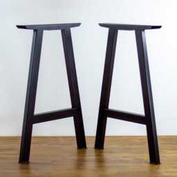 Handmade Steel Bar Height Table Legs, 40 - thumbnail 2