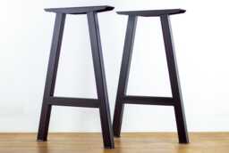 Handmade Steel Bar Height Table Legs, 40