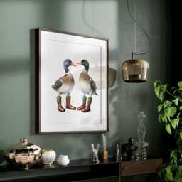 Duck Print, Boot Room Decor, Animal Wall Prints, Kitchen Funny Posters, Illustration, Home Decor Gifts, Art - thumbnail 2