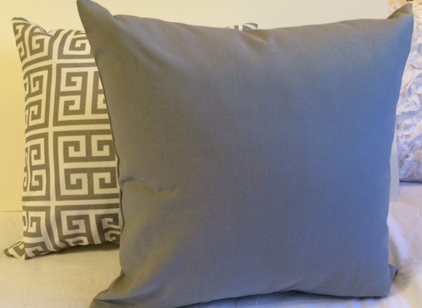 Gray Pillow Covers - & White Throw Pillows Decorative Euro Sham Couch Accent - image 1
