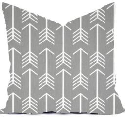 Gray Pillow Covers - & White Throw Pillows Decorative Euro Sham Couch Accent - thumbnail 3