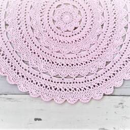 Carpet - Minoux 100 cm in Soft Pink - thumbnail 3