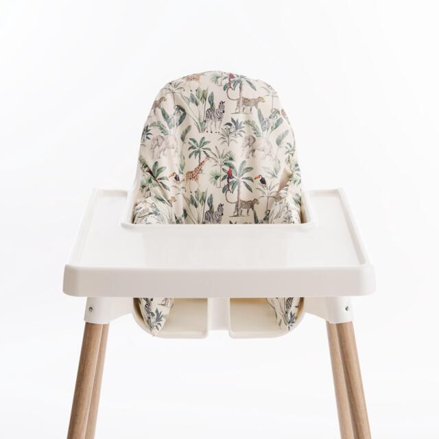 Wipeable Cushion Cover For Ikea Antilop Highchair - Tropical Jungle - image 1