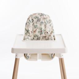 Wipeable Cushion Cover For Ikea Antilop Highchair - Tropical Jungle - thumbnail 1