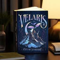 Velaris City Of Starlight Book Lamp, Acotar Folding Led Light, Fantasy Decor, Sarah J Maas Fan Decor Gift - thumbnail 2