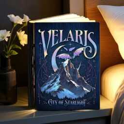 Velaris City Of Starlight Book Lamp, Acotar Folding Led Light, Fantasy Decor, Sarah J Maas Fan Decor Gift - thumbnail 1