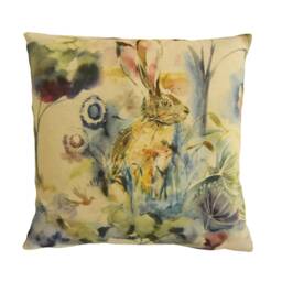 Voyage - Grassmere Sweetpea Sweet Countryside Fox & Hare Cushion Cover Handmade Throw Pillow Designer Home Decor - thumbnail 2