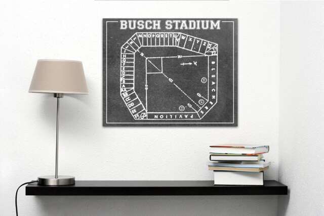 Vintage Busch Stadium Seating Chart Art Print Baseball Fan Gift - image 1