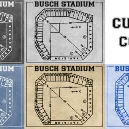 Vintage Busch Stadium Seating Chart Art Print Baseball Fan Gift - thumbnail 3