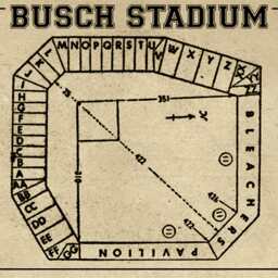 Vintage Busch Stadium Seating Chart Art Print Baseball Fan Gift - thumbnail 2