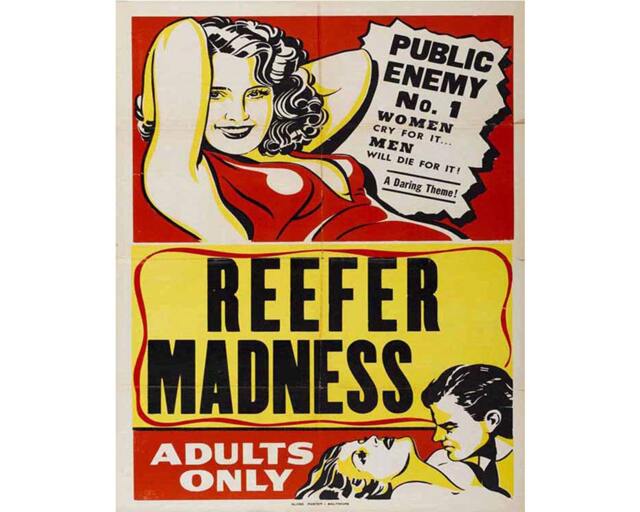 Reefer Madness Movie Vintage Enamel Metal Tin Sign Wall Plaque