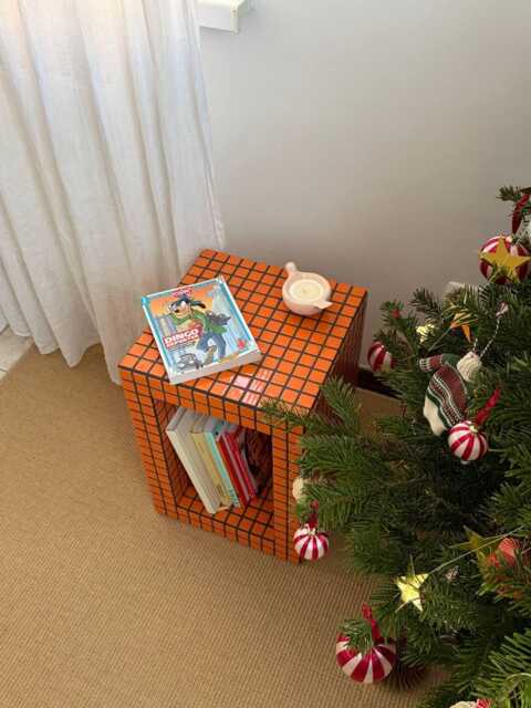 Tiled Book Shelf, Handmade Ceramic Table, Bedside Side Coffee Table - image 1