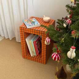 Tiled Book Shelf, Handmade Ceramic Table, Bedside Side Coffee Table - thumbnail 2