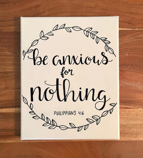 Philippians 46 Be Anxious For Nothing Scripture Wall Art - image 1