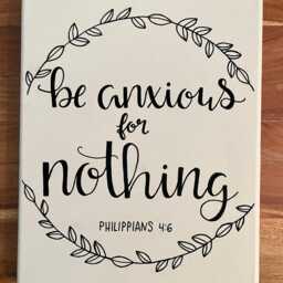 Philippians 46 Be Anxious For Nothing Scripture Wall Art - thumbnail 3