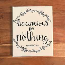 Philippians 46 Be Anxious For Nothing Scripture Wall Art - thumbnail 2