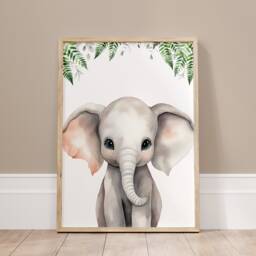 Personalised Safari Animal Nursery Prints Set Of 3 - thumbnail 3