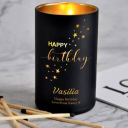Personalised Scented Candle Cedarwood Cinnamon Sandalwood Natural Coconut Wax Gift For Birthday Anniversary Wedding Christams Present - thumbnail 3