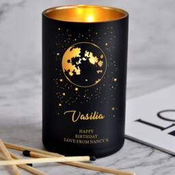Personalised Scented Candle Cedarwood Cinnamon Sandalwood Natural Coconut Wax Gift For Birthday Anniversary Wedding Christams Present - thumbnail 2