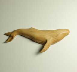 Wooden Whale Sculpture - Wall_21 - thumbnail 1