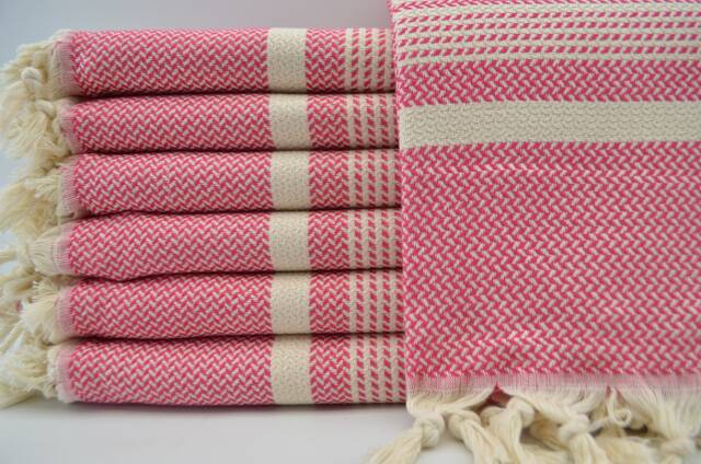 "Turkish Towel, Fuchsia Towel, Turkish Peshtemal, 40""x70" - image 1