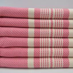"Turkish Towel, Fuchsia Towel, Turkish Peshtemal, 40""x70" - thumbnail 2