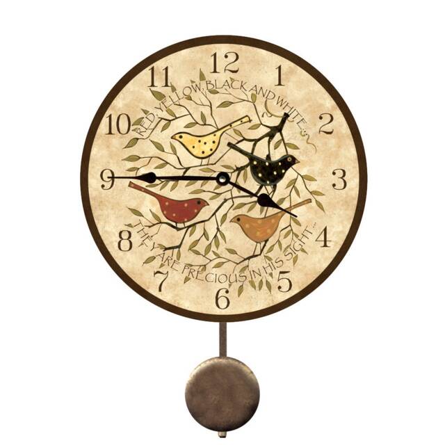 Peace Bird Clock - Precious in His Sight Pendulum Clock - image 1