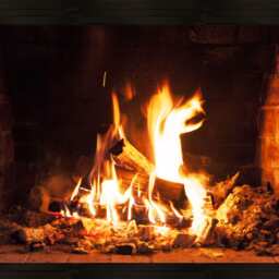 Fireplace Wall Decal, Peel & Stick Mural - thumbnail 2