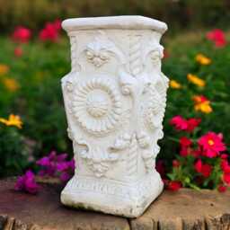 Concrete Decorative Column Statue Stone Pillar Figurine Cement Garden Ornament Classic Architectural Sculpture Outdoor Yard Decor Gift - thumbnail 1