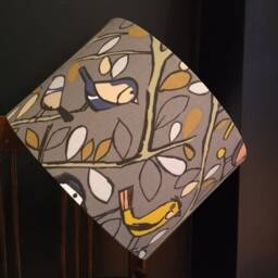Handmade Drum Lampshade Modern Tweety Bird Fabric, Edinburgh Weavers - thumbnail 2