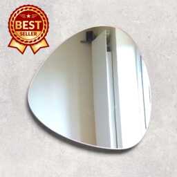 Triangular Pebble Acrylic Mirror Wall Art - Many Size & Colour Options - Bespoke Items Made - thumbnail 1