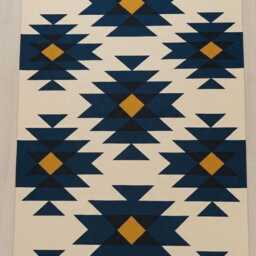 Handmade Kilim Rug Colorful Geometric Wool Flatweave - Bohemian Tribal Design - thumbnail 3