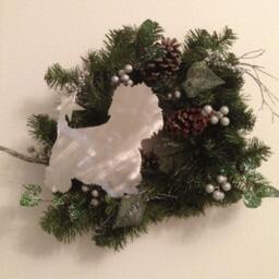 West Highland Terrier, Westie, Dog Christmas Tree Topper, Holiday Decoration, Wreath Christmas, Aluminum, Star, Pet Memorial - thumbnail 4