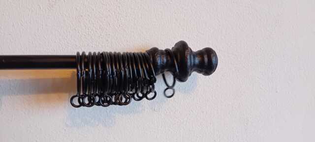Chunky Bar Curtain Railhandcrafted in UK .wrought Iron - Forged Steel + Free Fitting Kit - image 1