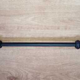 Chunky Bar Curtain Railhandcrafted in UK .wrought Iron - Forged Steel + Free Fitting Kit - thumbnail 2