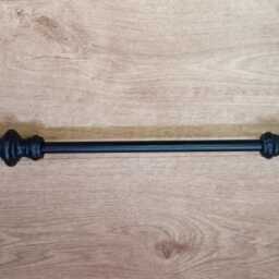 Chunky Bar Curtain Railhandcrafted in UK .wrought Iron - Forged Steel + Free Fitting Kit - thumbnail 3