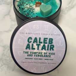 Caleb Altair Candle - Zodiac Academy Bookish Booktok Fantasy Romance Gift - thumbnail 3