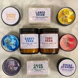 Caleb Altair Candle - Zodiac Academy Bookish Booktok Fantasy Romance Gift - thumbnail 4