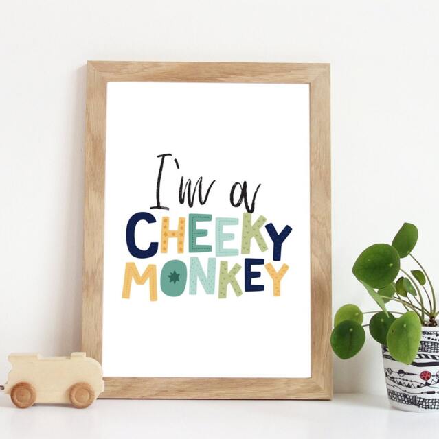 Boys Nursery Print, Bedroom Prints, Kids Wall Art, Safari Decor, Wild & Free Print - image 1