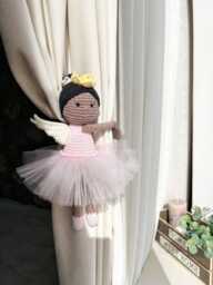 Ballerina Fairy Princess Curtain Tieback Pink Tie Back Nursery Girl Princess Fairy Nursery