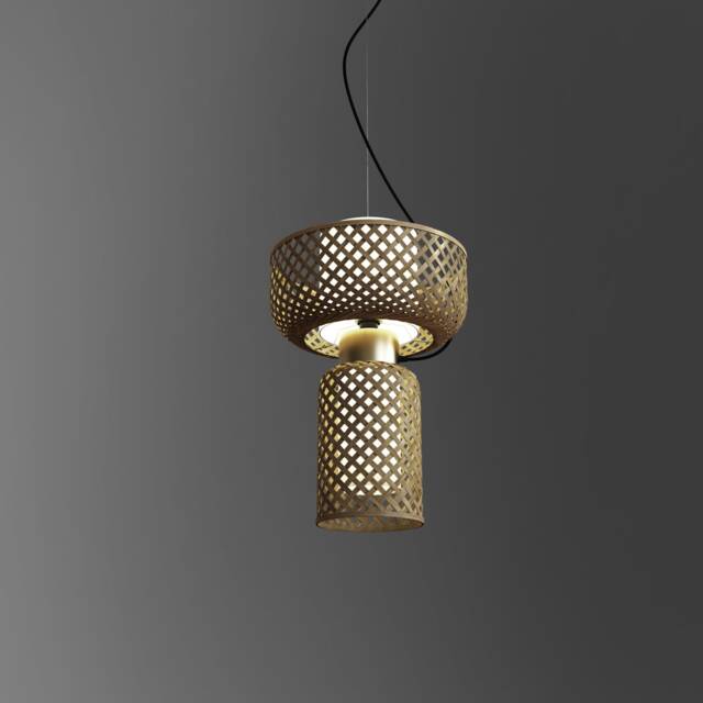 Handmade Bamboo Pendant Lamp Woven Minimalist Hanging Light - image 1