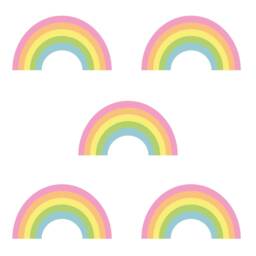 Pastel Rainbow Stickaround Wall Stickers, Decal, Room Decor, Unicorn Decor - thumbnail 2
