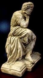 statue Of Seated Socrates Home Decor Sculpture Art - thumbnail 3