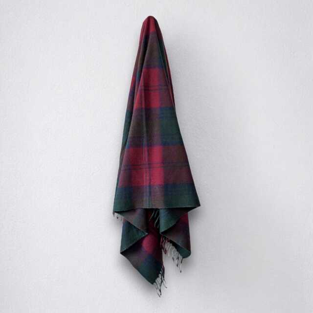 Lindsay - 100% Wool Tartan Blanket Eco Friendly Personalisable Blankets Throw - image 1