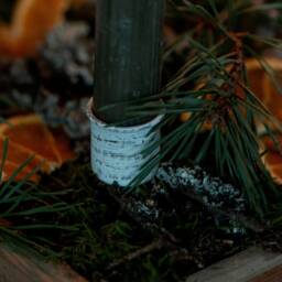 White Candle Holder On Spike - thumbnail 3