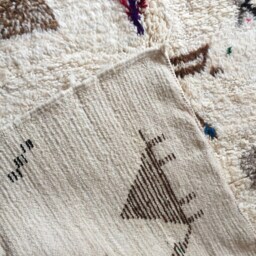 Moroccan Handwoven Rug, Wool/Bohemian Rug Azilal Rug Berber Atlas Vintage 150 X 240 cm 4.92 7.87 Ft Azl 223 - thumbnail 4