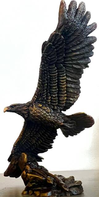 Solid Bronze Eagle By Steve Langford Limited Edition - image 1