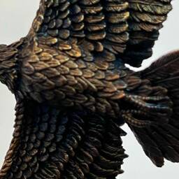 Solid Bronze Eagle By Steve Langford Limited Edition - thumbnail 4