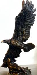 Solid Bronze Eagle By Steve Langford Limited Edition - thumbnail 1