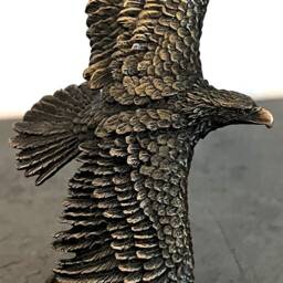 Solid Bronze Eagle By Steve Langford Limited Edition - thumbnail 2